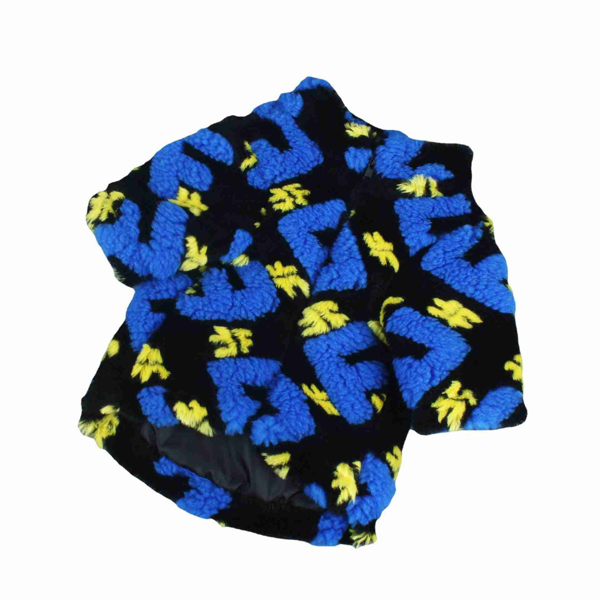 Close-up of fleece jacket details
