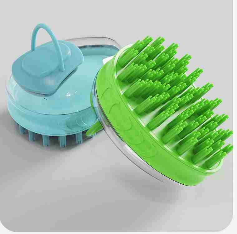 Pet Bath Massage Brush with Soft Bristles