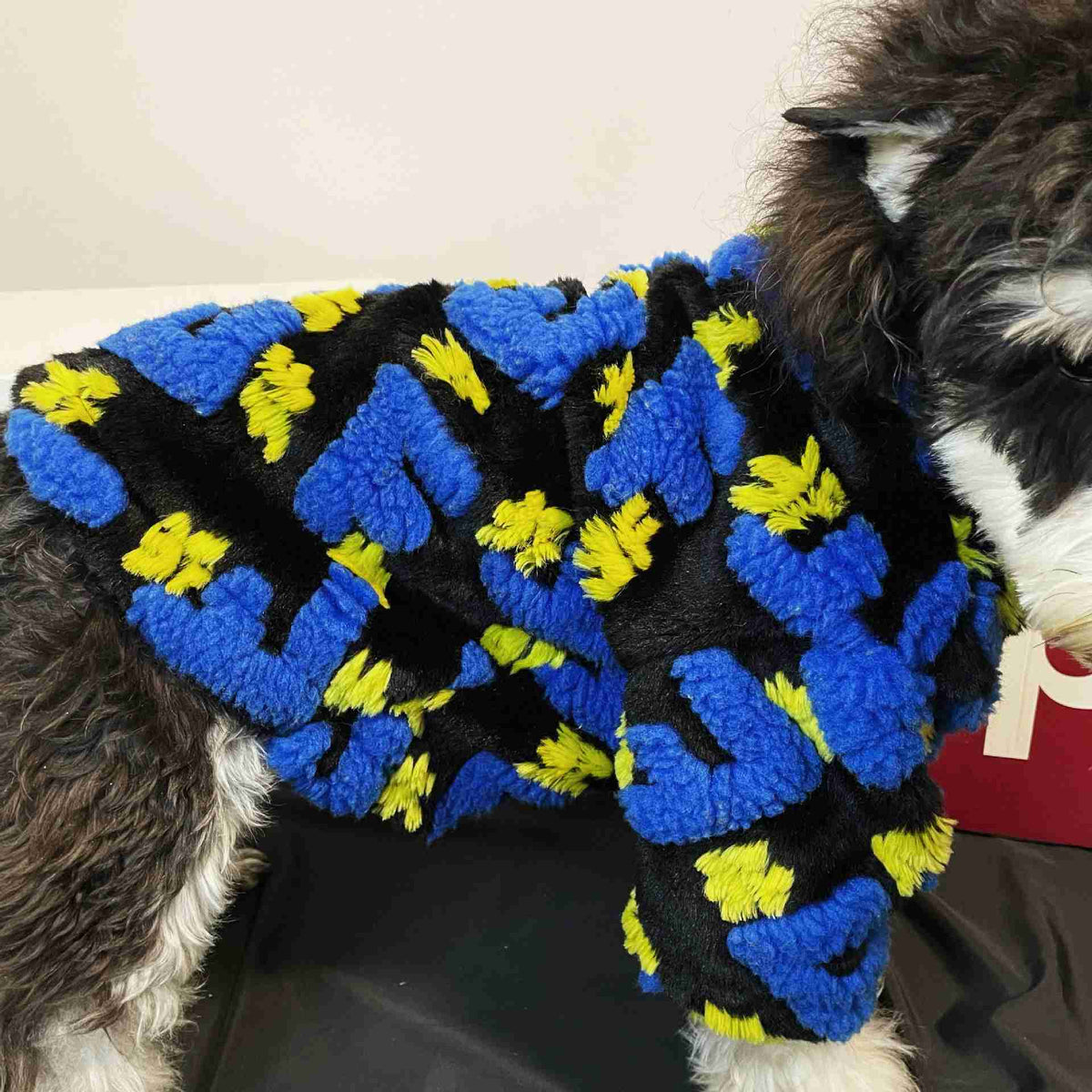 Fleece pet coat with zipper