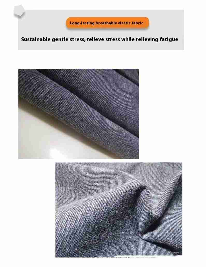 Close-up of gray fabric material for pet clothing