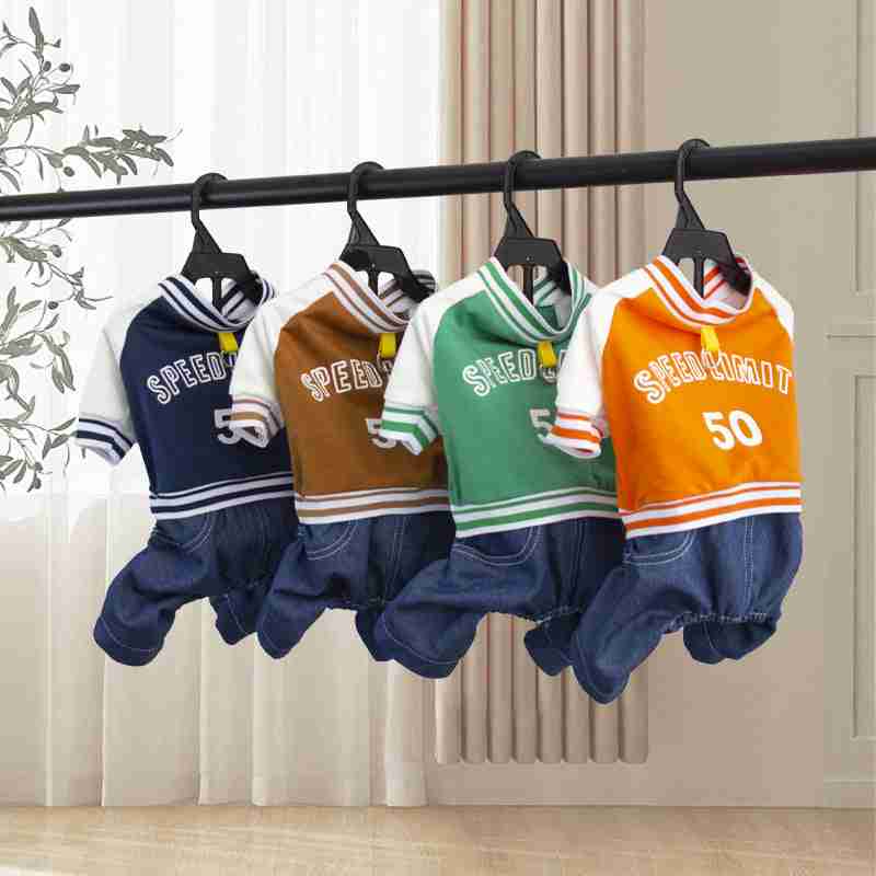 Colorful pet clothes with casual style for small dogs