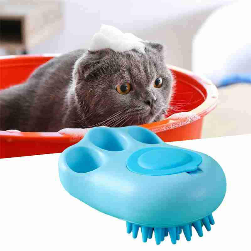 Pet grooming brush for cats