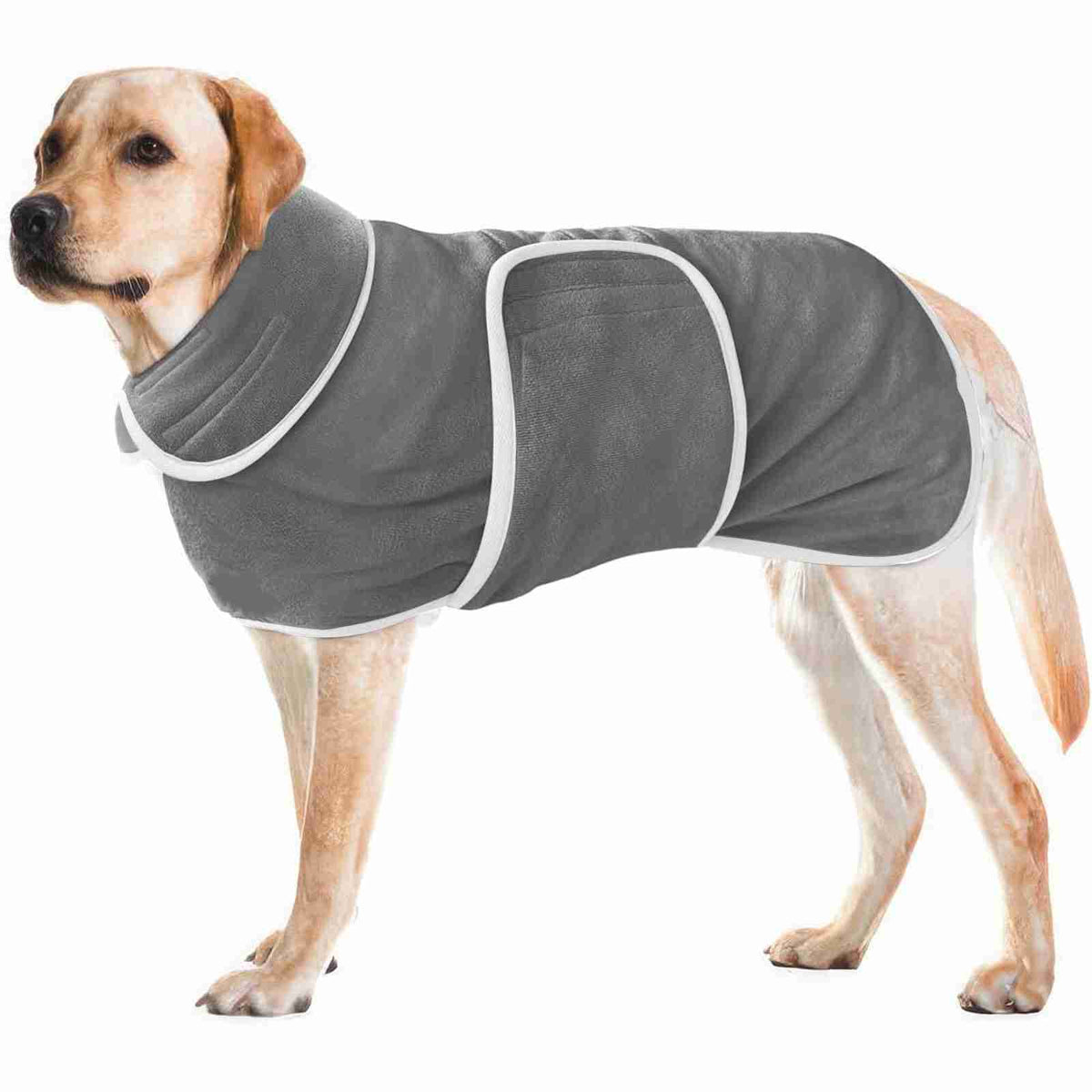 super absorbent dog bathrobe – pet bath towel coat outfit