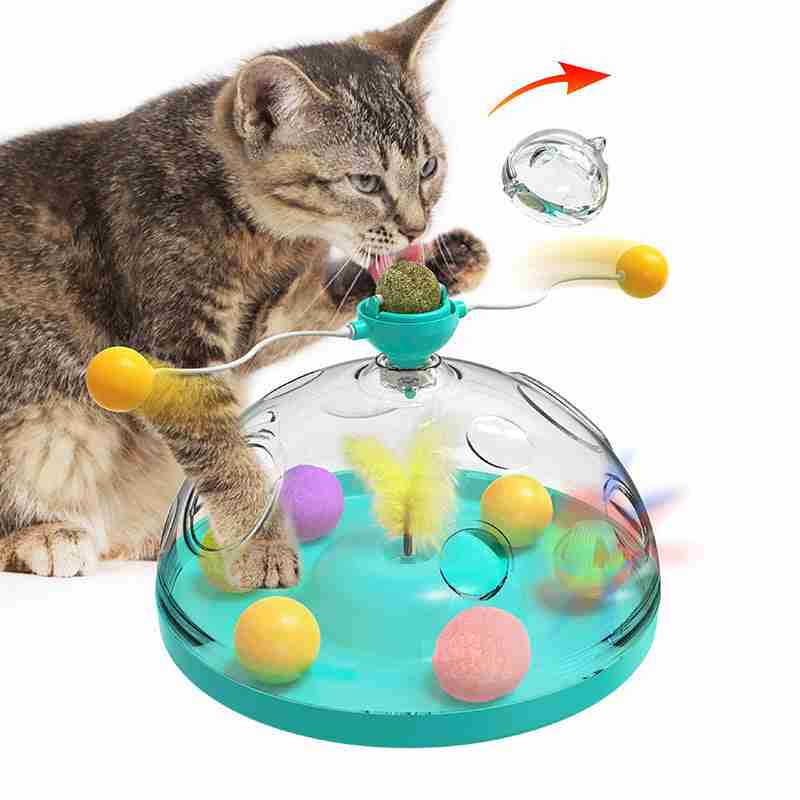Engaging Windmill Cat Toy for Active Indoor Play