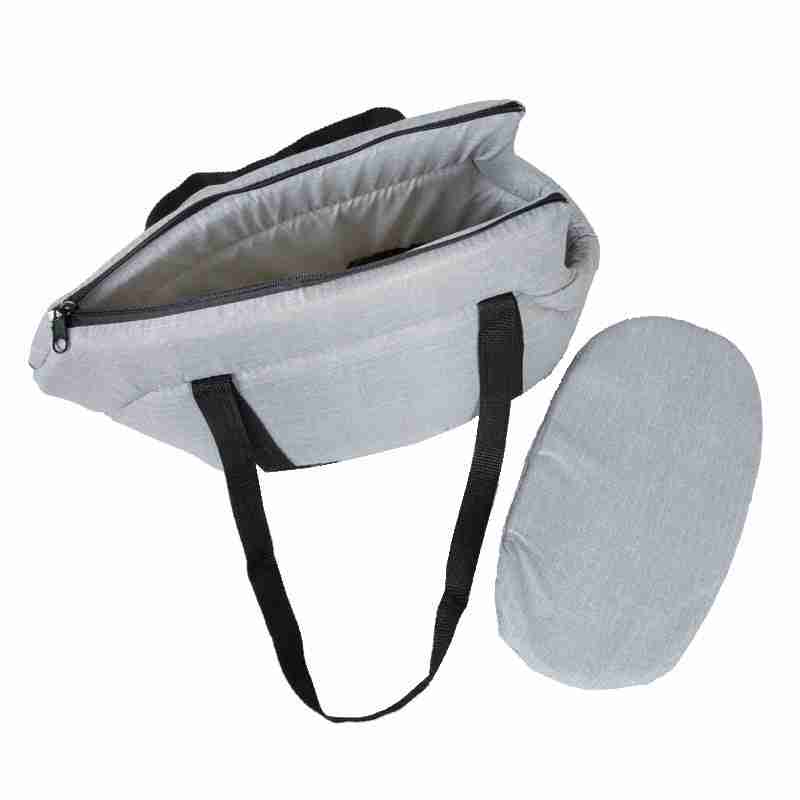 Portable pet carrier with straps