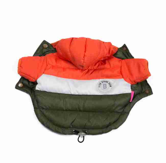 Colorful waterproof pet jacket with hood for dogs