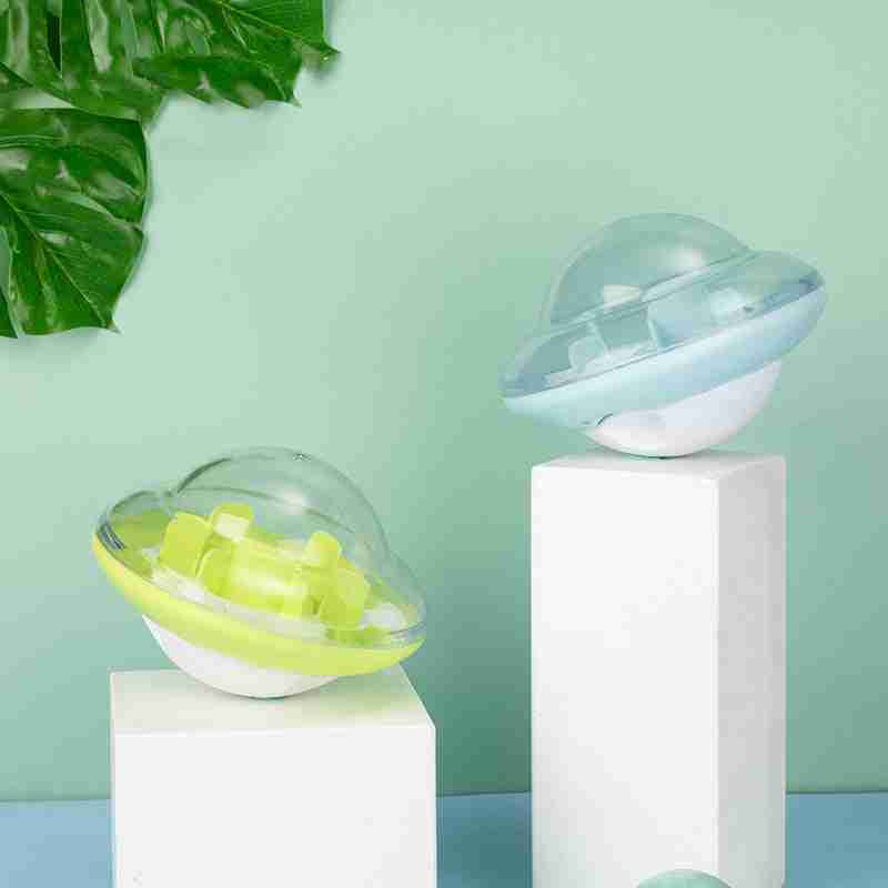 Tumbler ball cat toy with treat-dispensing interactive design