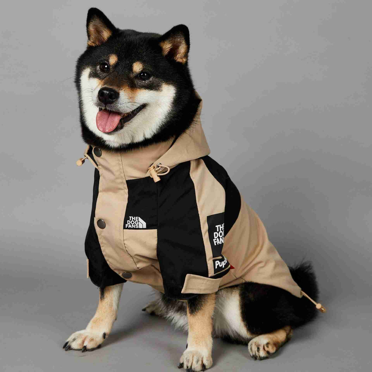 Khaki Dog Shell Jacket for pets