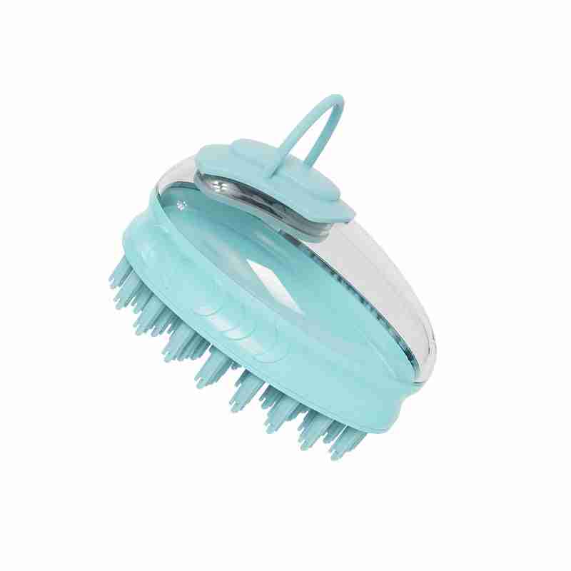Light Blue Pet Grooming Brush with Handle
