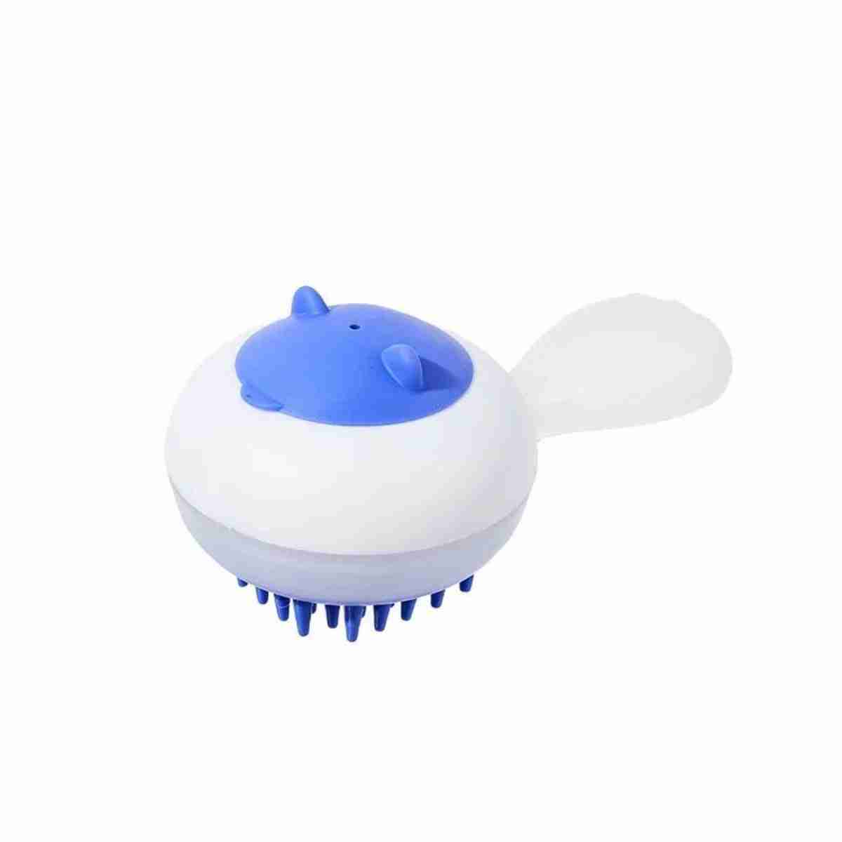 Pet bath brush blue