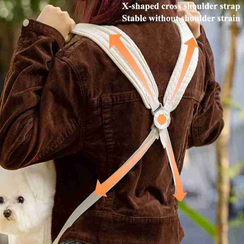 Pet Backpack with Cross Shoulder Strap