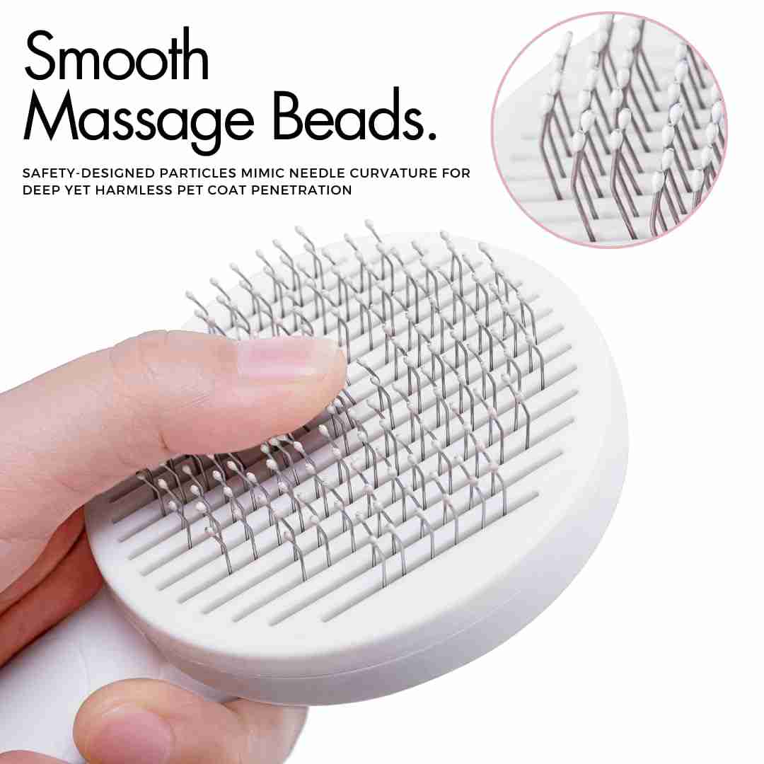 Self-Cleaning Dog & Cat Slicker Grooming Brush