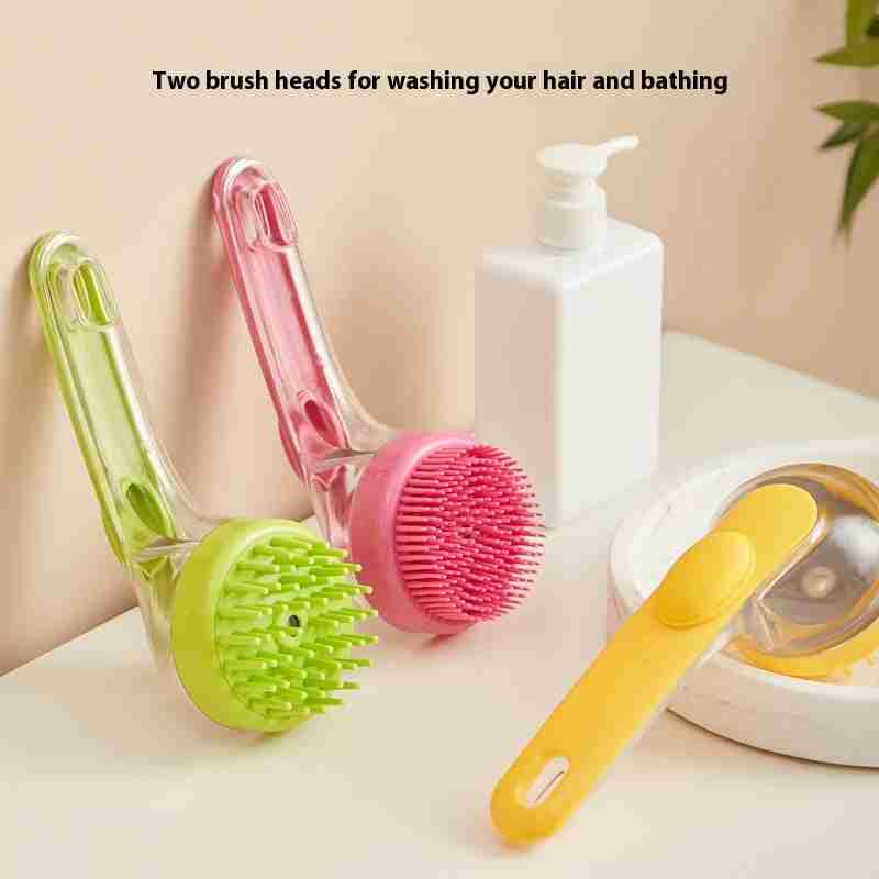 pet bath brush with soft bristles for dogs and cats