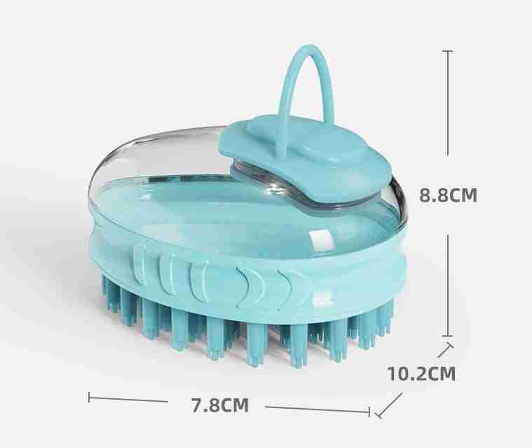 Pet Bath Brush with Detachable Bristles