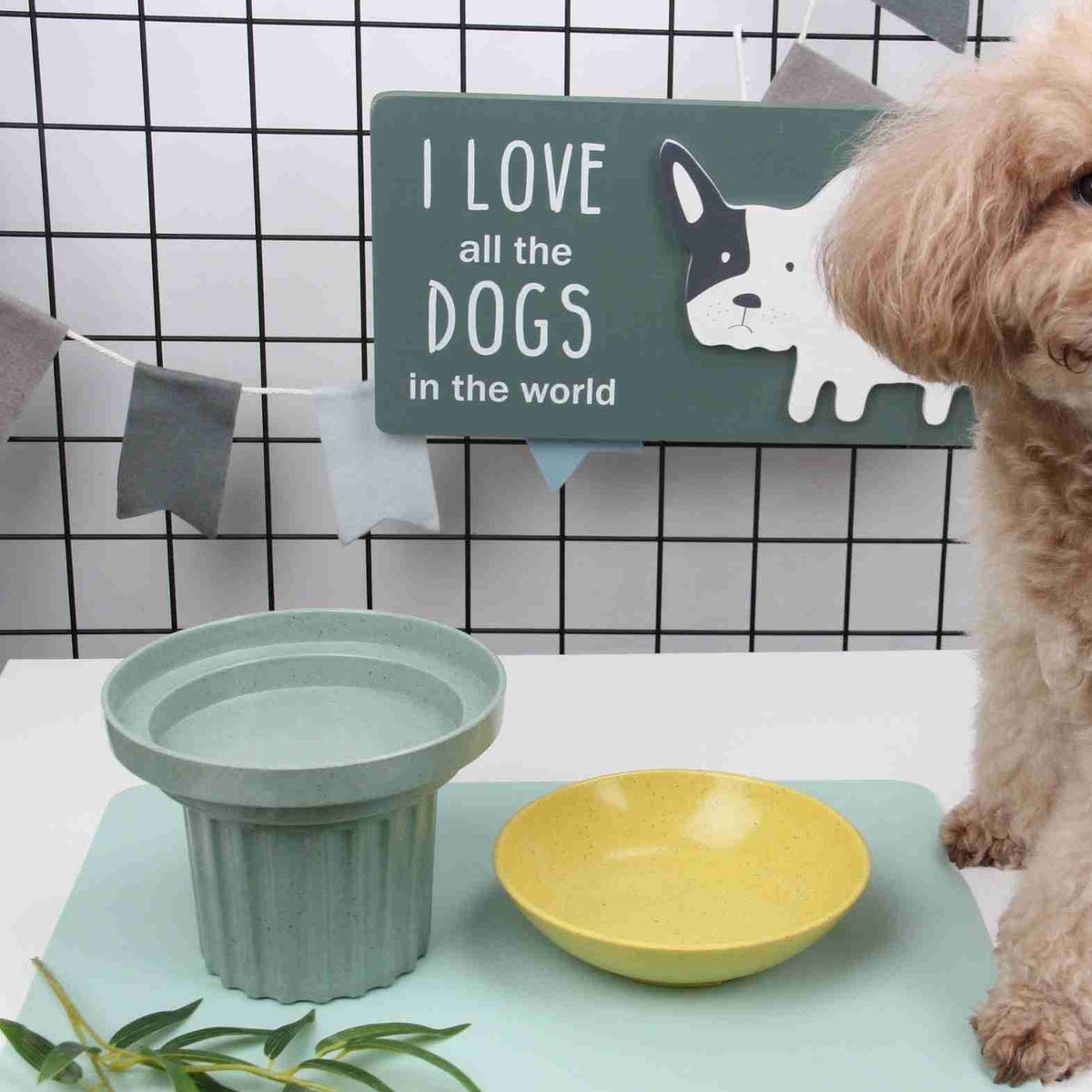 Pet bowl bamboo fiber