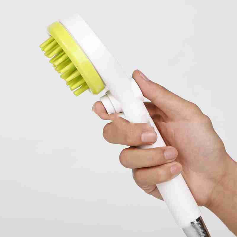 Pet massage bath brush with TPR bristles