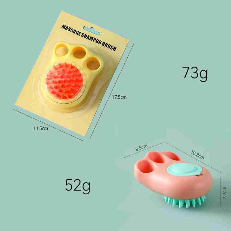 Massage shampoo brush in packaging