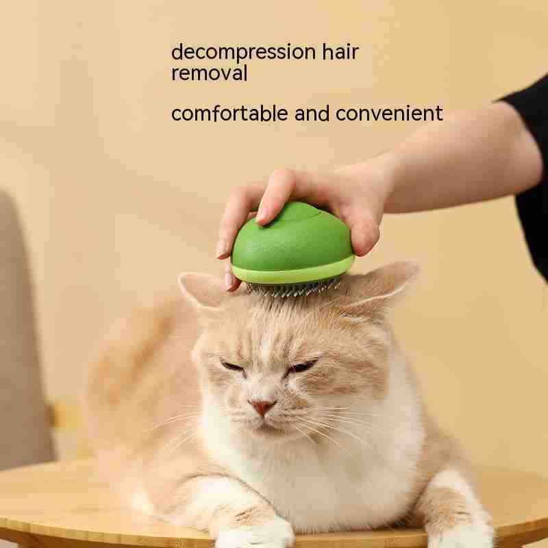 Pet grooming tool with 184 massage beads for fur care