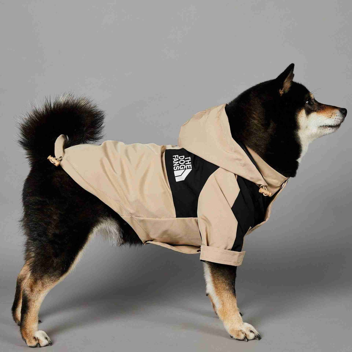 Khaki Dog Shell Jacket for pets